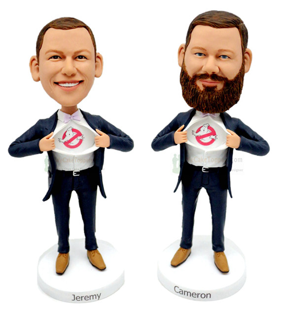 Groomsmen custom bobble head doll best man 1-5 sets